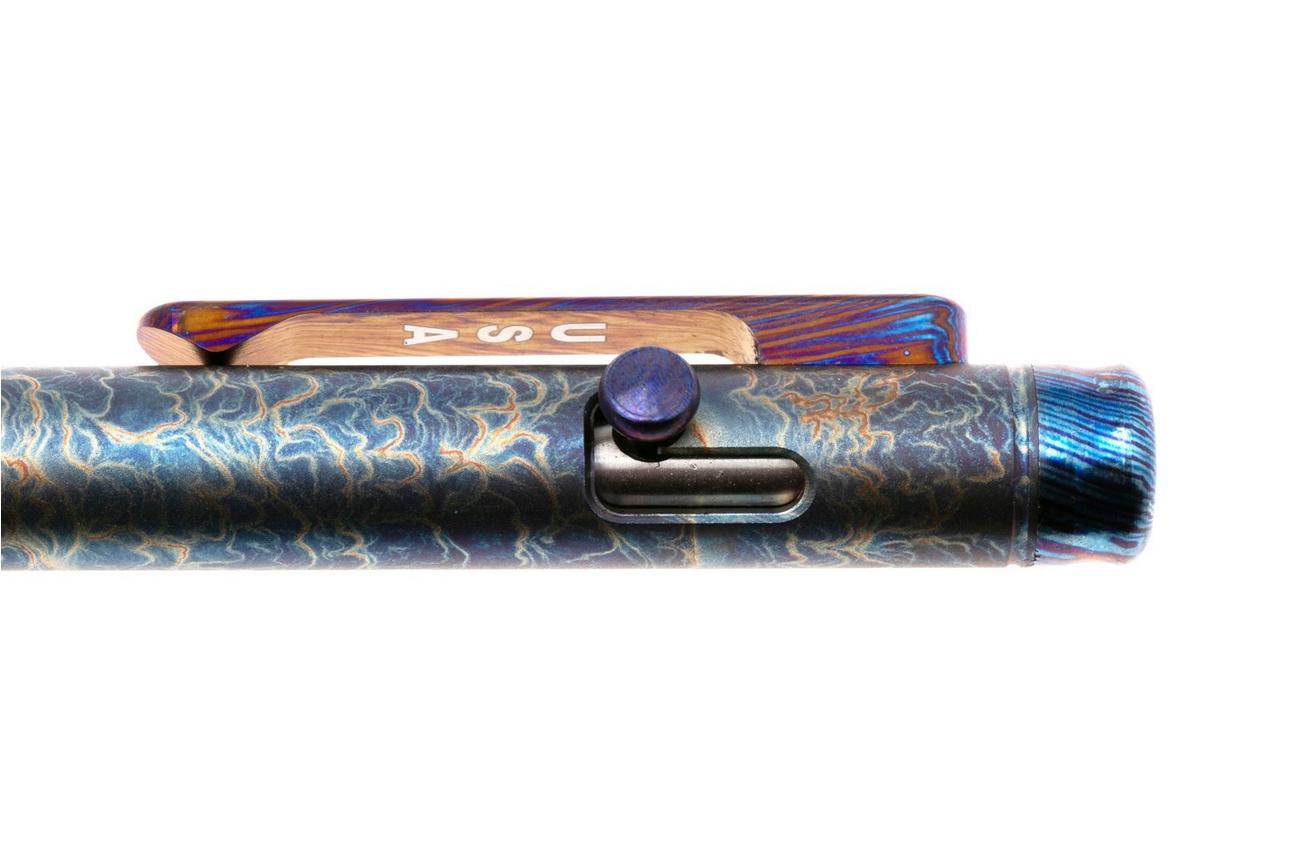 Spartan Blades Grafi Bolt Action Pen, Storm Watch Titanium, everyday carry pen