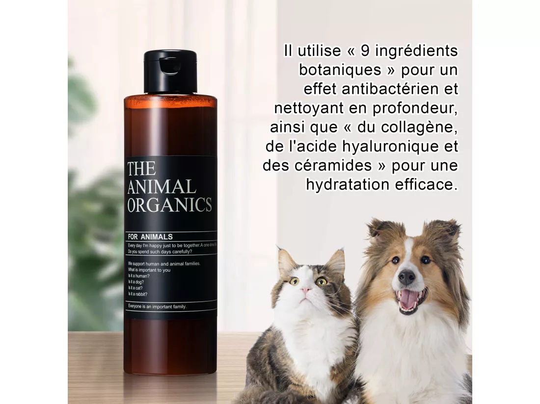 Après-shampoing Naturel pour Chien 250ML,Conditionneur pour chien,Ingrédients actifs naturels,Conditionneur de Pelage