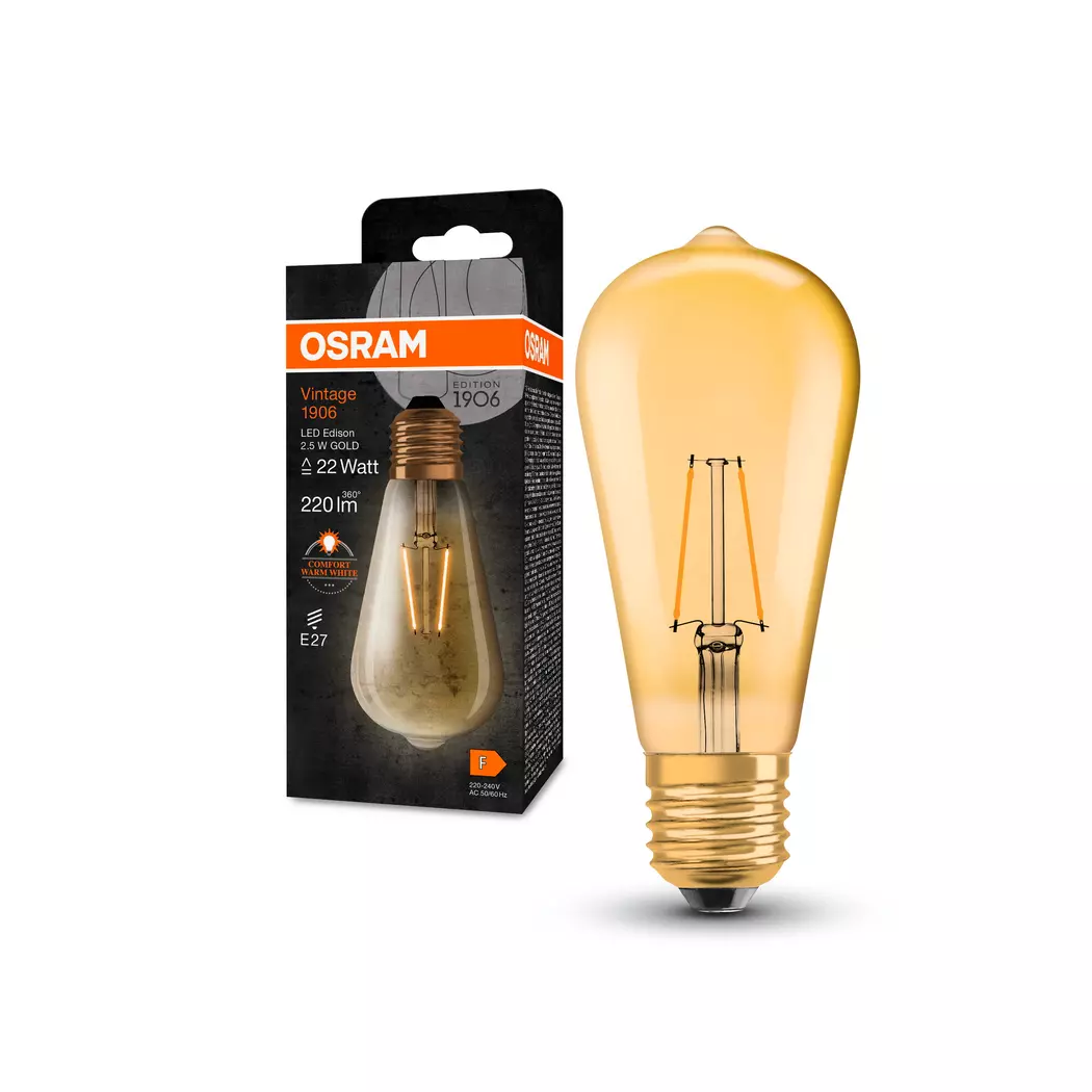 LED-Kolbenform E27/2,5 Watt/Energie F