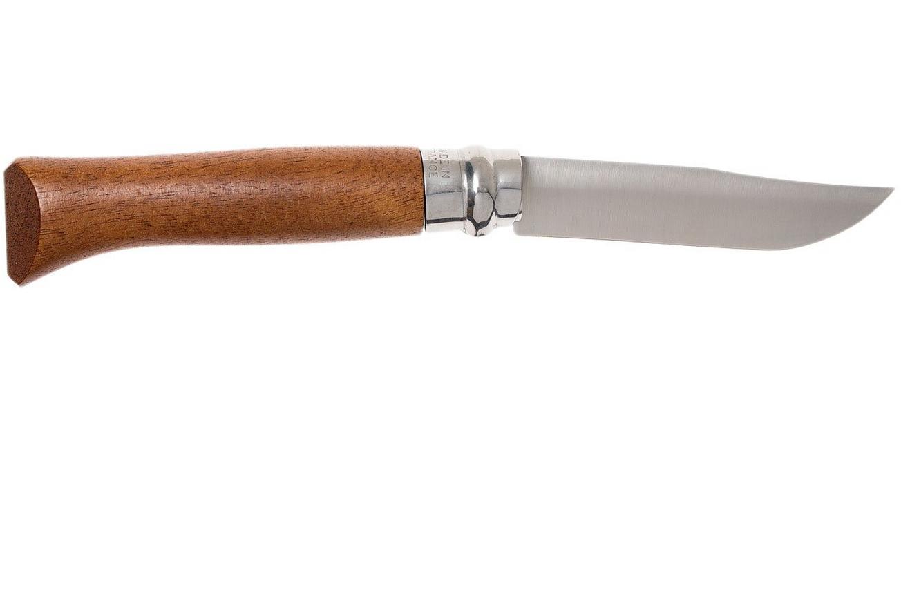 Opinel zakmes No. 8 Luxury Range, RVS, walnoothout