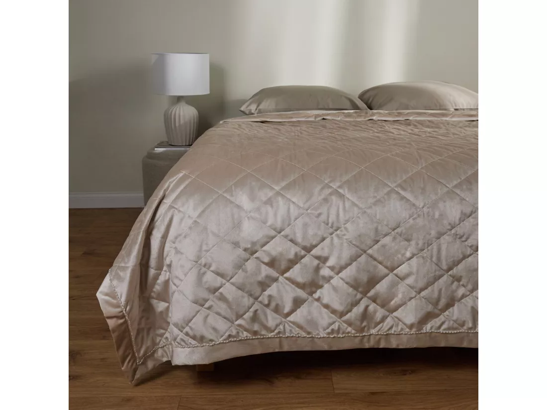 Jeté de Lit Alvio Beige Clair Polyester 200x220