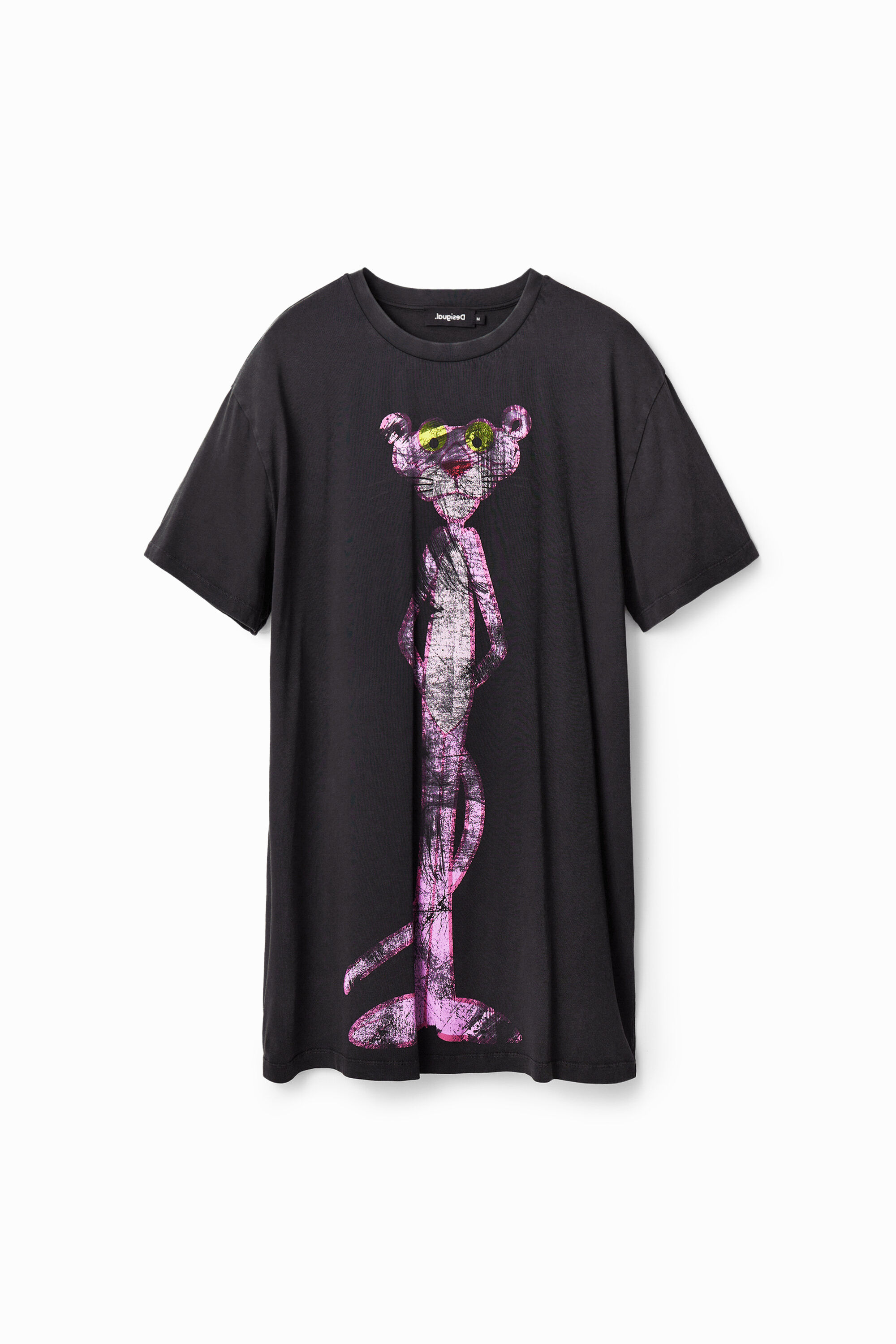 Robe t-shirt oversize Panthère rose