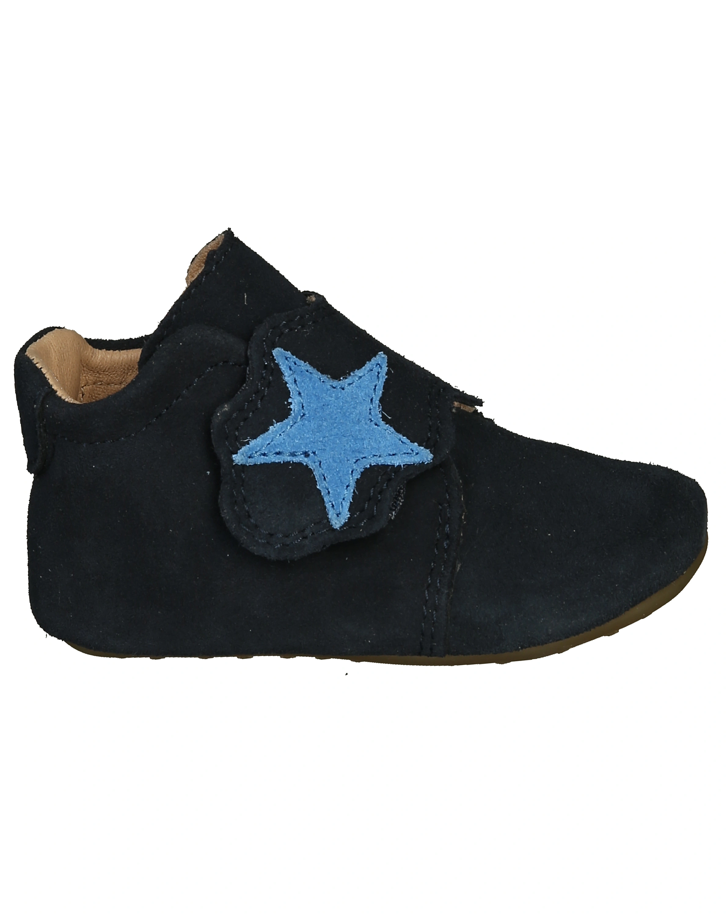 Klett-Krabbelschuhe PAPAGENO - STERN in dunkelblau