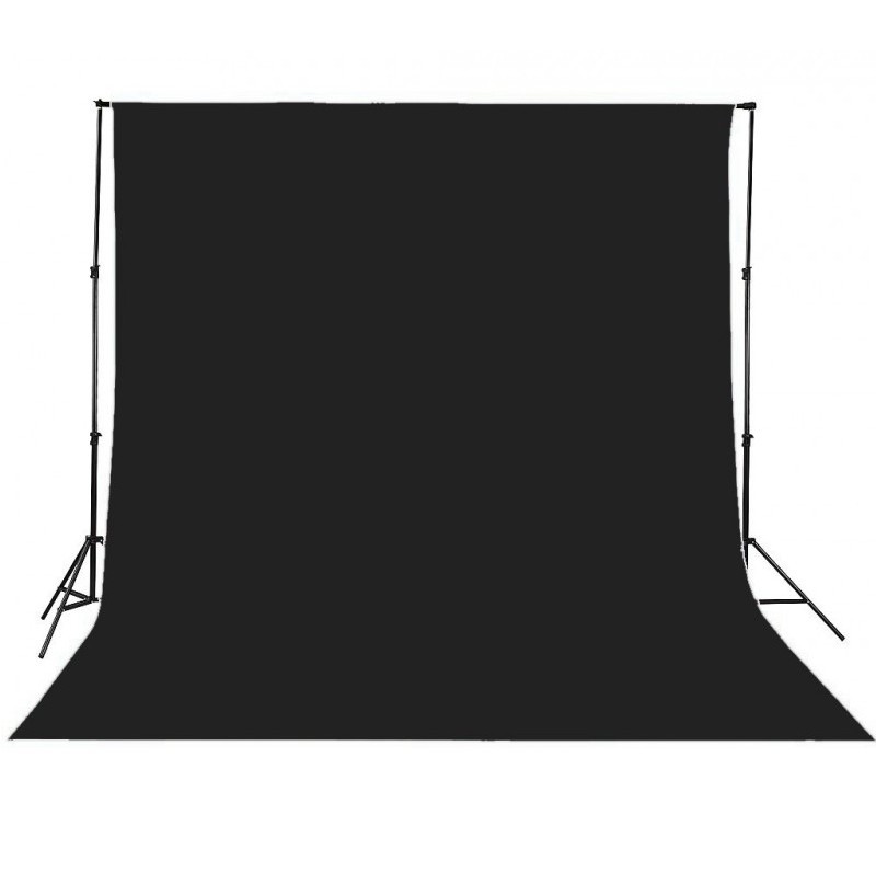 Hintergrundstoff 3 x 6 m schwarz