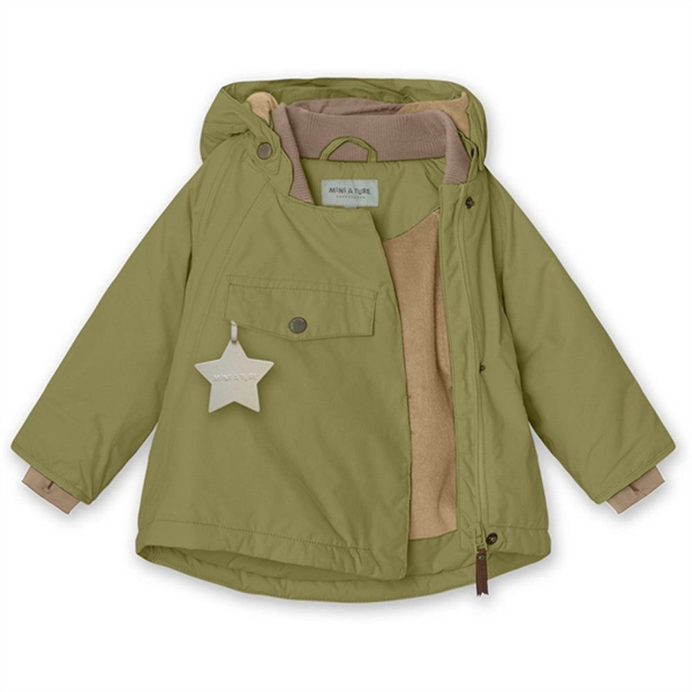 Køb MINI A TURE Wang Fleece Vinterjakke Mosstone