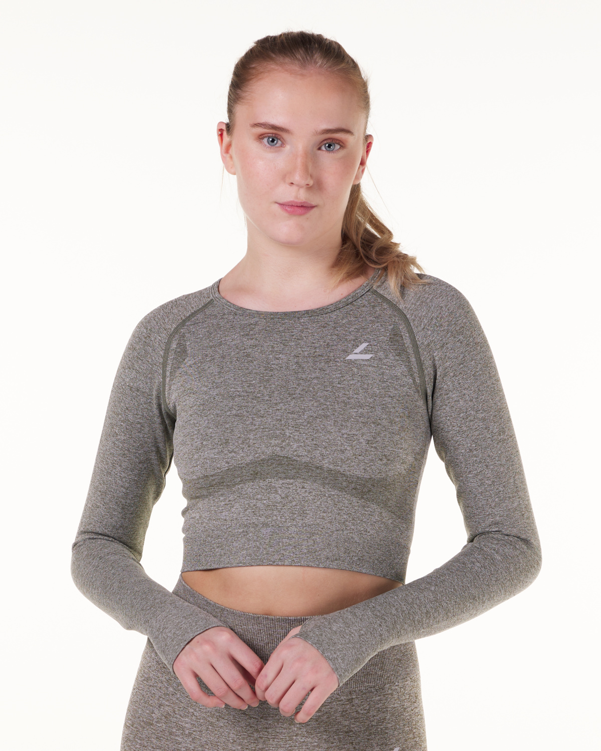 LEVITY Solar Seamless Cropped LS Green Burnt Marl