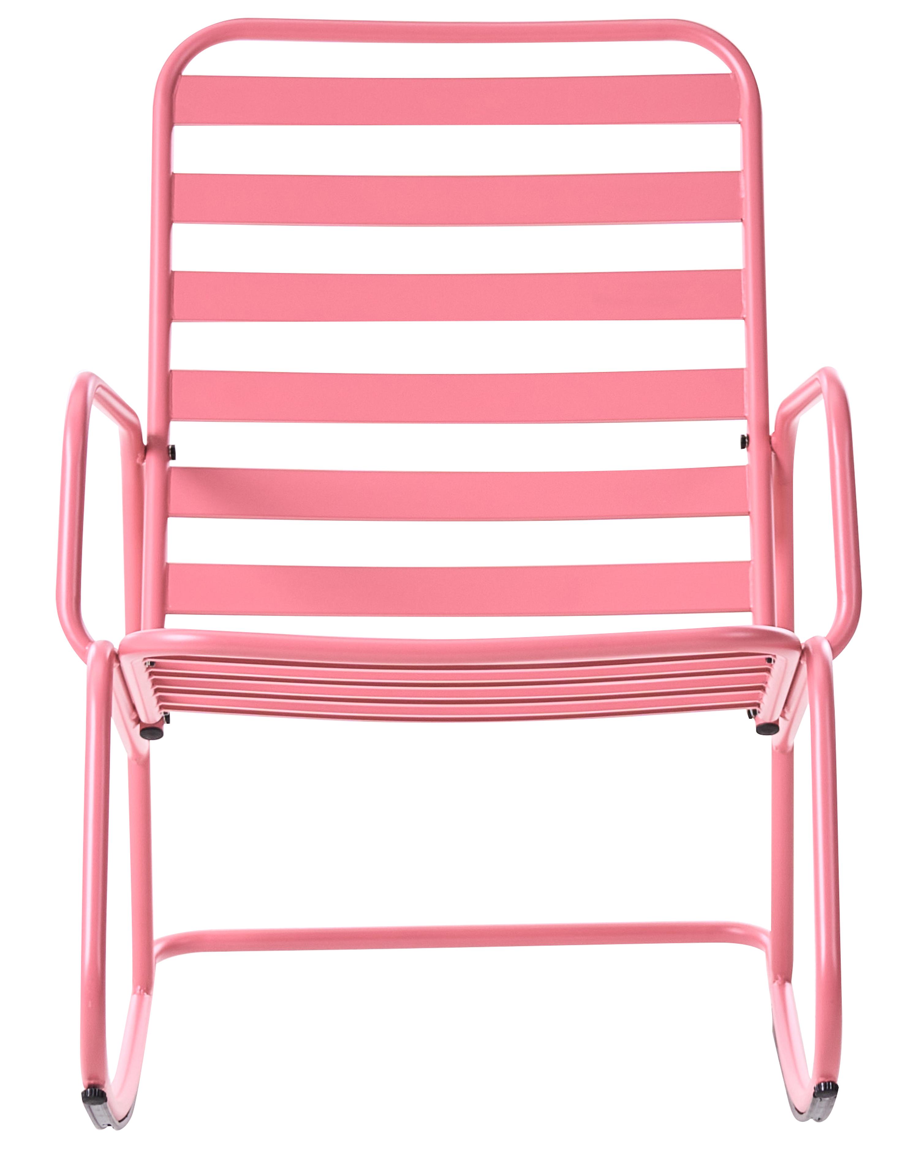 Tuinschommelstoel TURI Metaal Roze