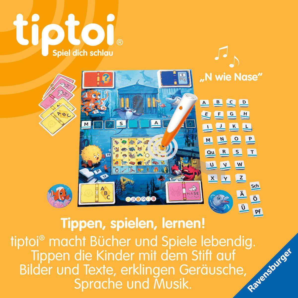 Ravensburger Spiel tiptoi® Tief im Wörter-Meer