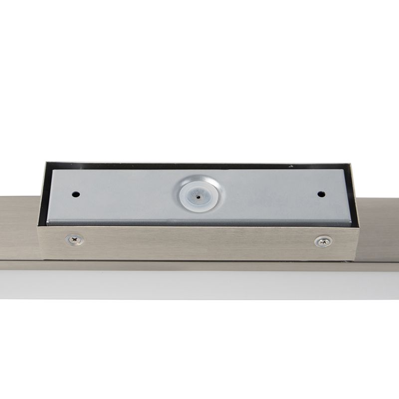 Badkamer wandlamp staal 32 cm incl. LED IP44 - Cascada