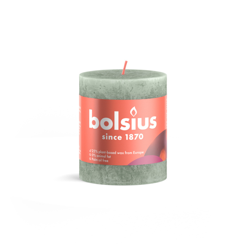 Bolsius Stompkaars Jade Groen 80/68 1 Stuk