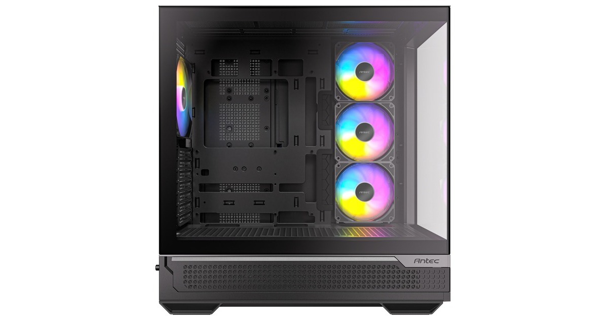 AntecC7 ARGB midi tower behuizing  (Zwart | 2x USB-A | 1x USB-C | Tempered Glass)