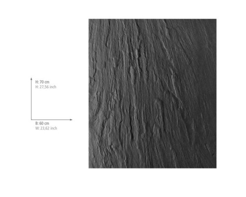 Wenko leisteen glazen achterwand 60 x 70 cm