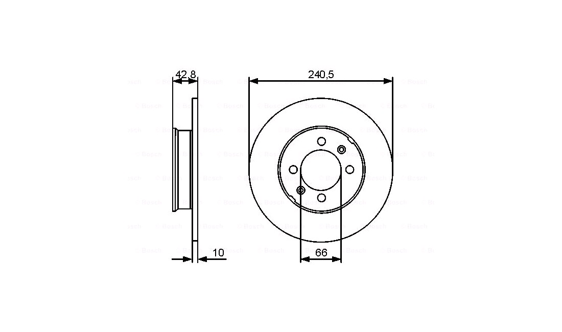 Bremseskive 240 x 10 mm