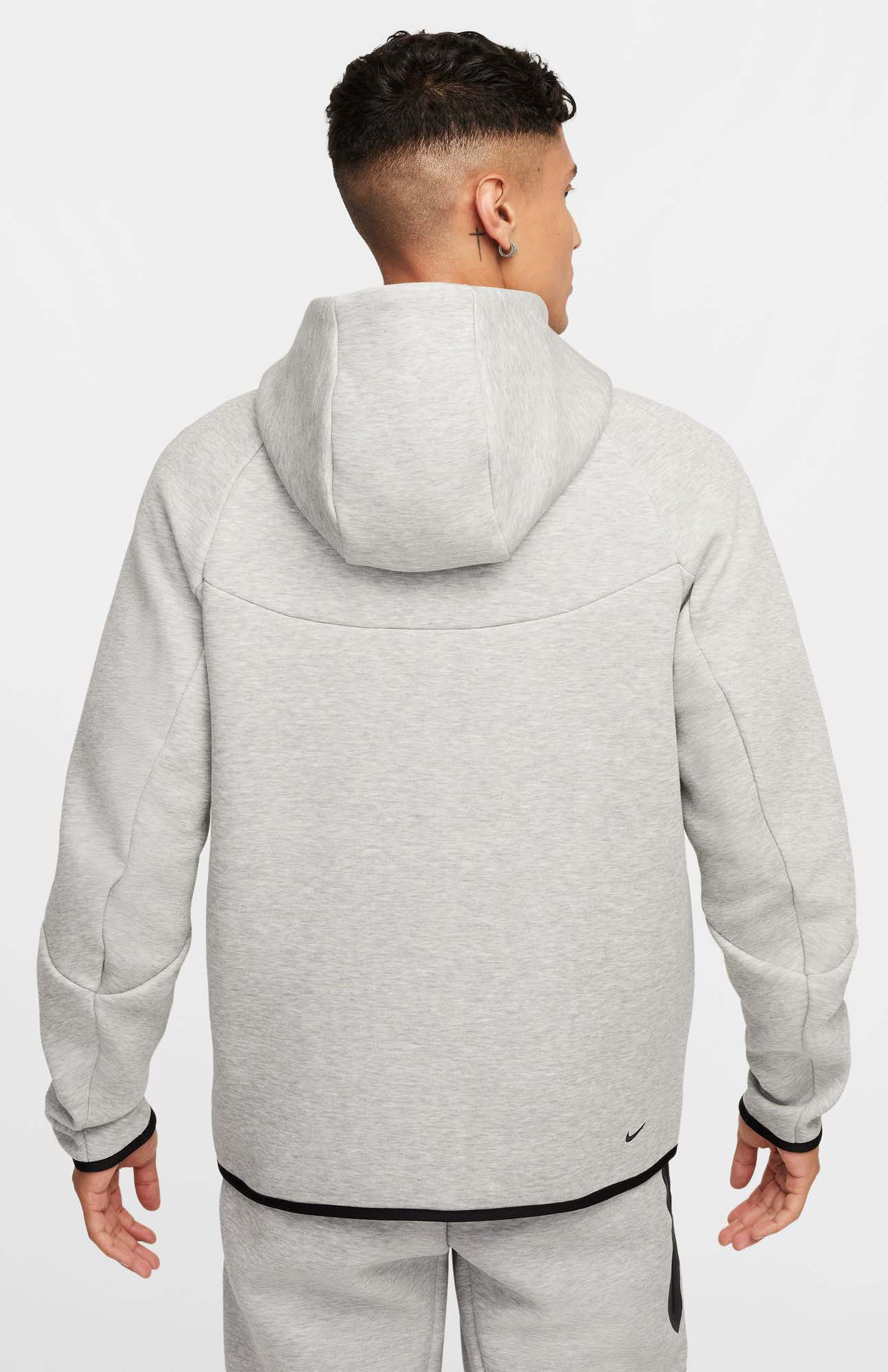 Tech Fleece Full-Zip Windrunner Hoodie Herre 063/DK Grey Heather/Black