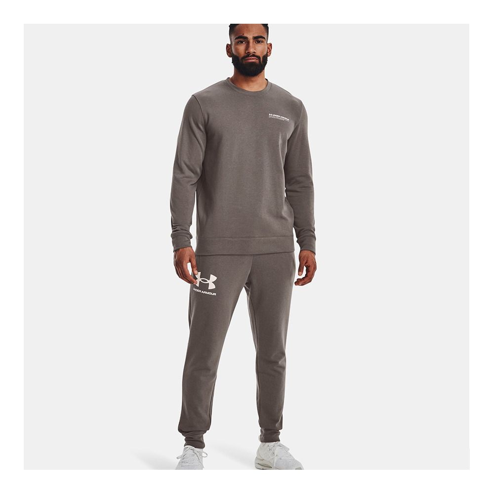 Under Armour RIVAL TERRY - Jogging Homme brown