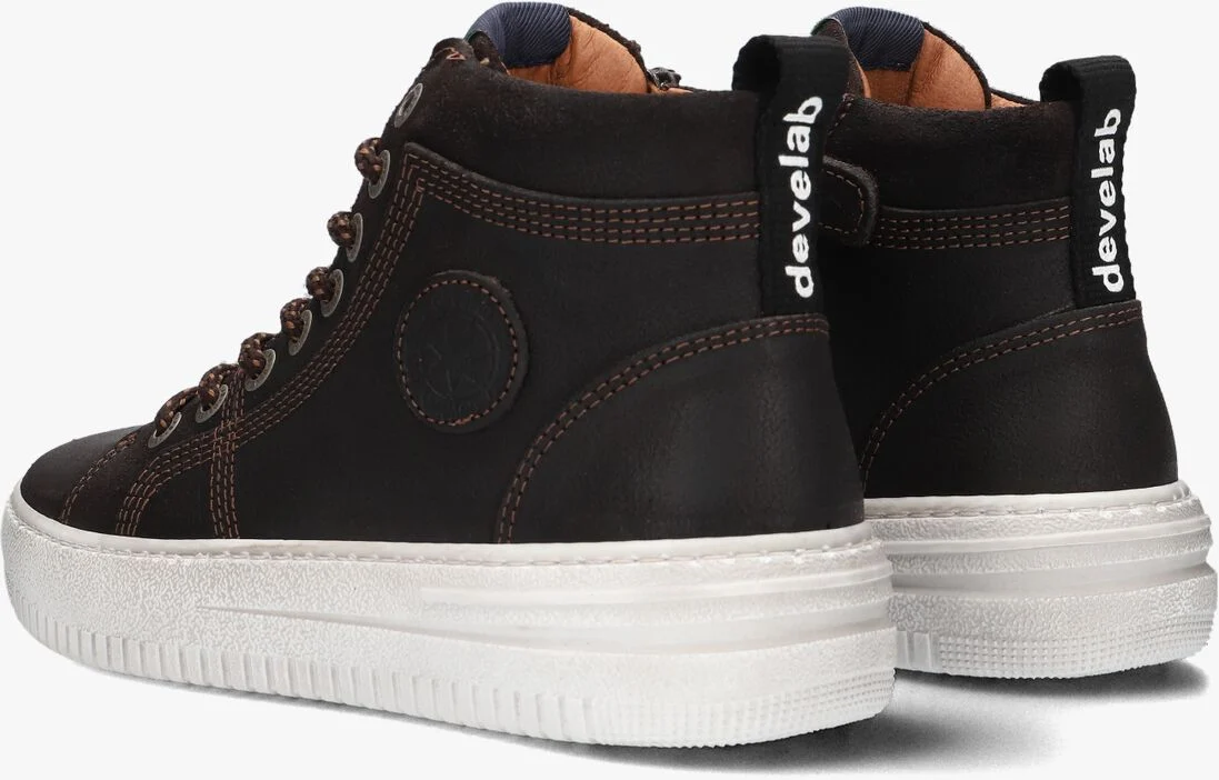 DEVELAB bruine develab hoge sneaker 45915