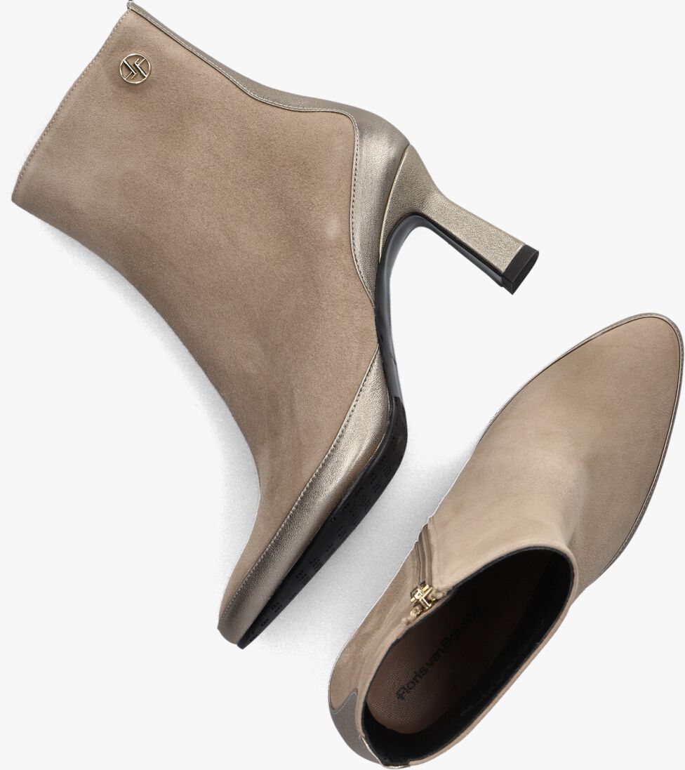 FLORIS VAN BOMMEL beige floris van bommel enkellaarsjes sfw-50076