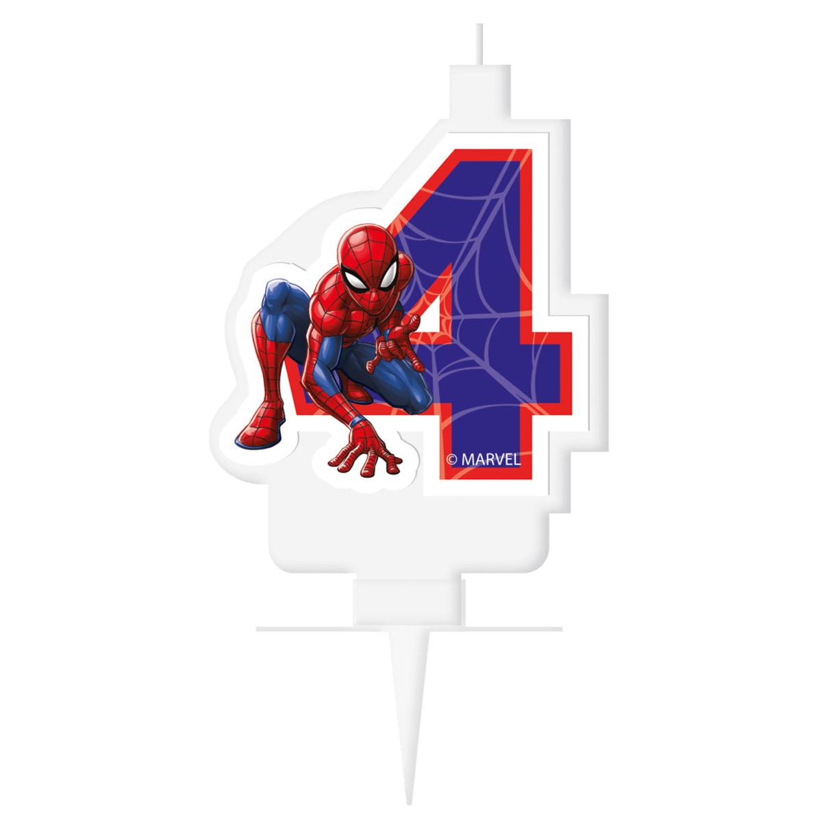 4 Jaar Kaars Spiderman