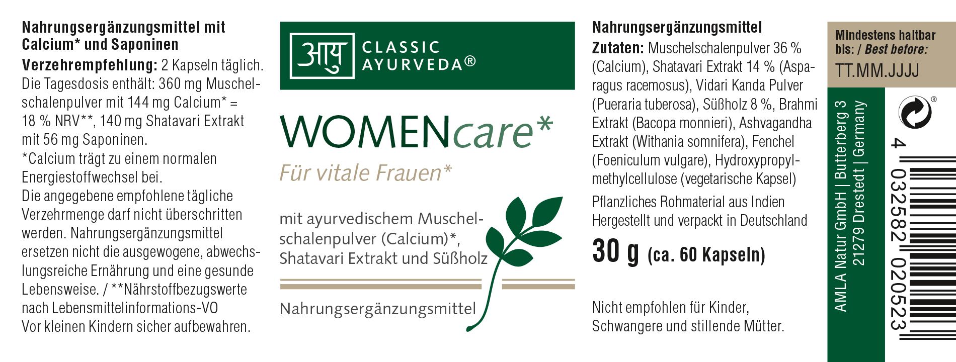 Classic Ayurveda - WOMANcare*