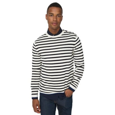Sweatshirt homme Onskalby Reg 12 Stripe Knit Noos ONLY AND SONS