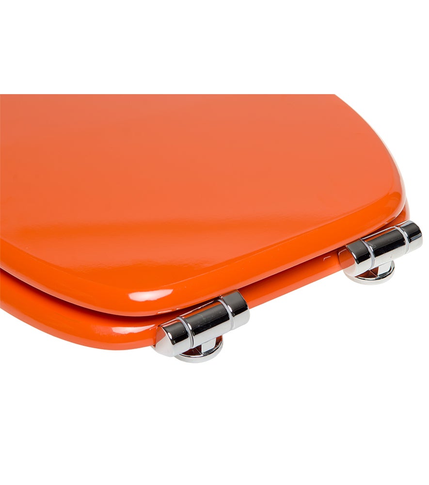 Toiletzitting met softclose-mechanisme, oranje