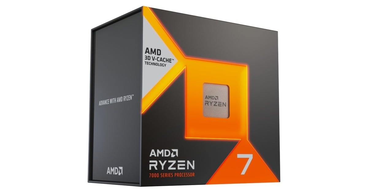 AMDRyzen 7 7800X3D, 4,2 GHz (5,0 GHz Turbo Boost) socket AM5 processor  (Unlocked, Boxed)