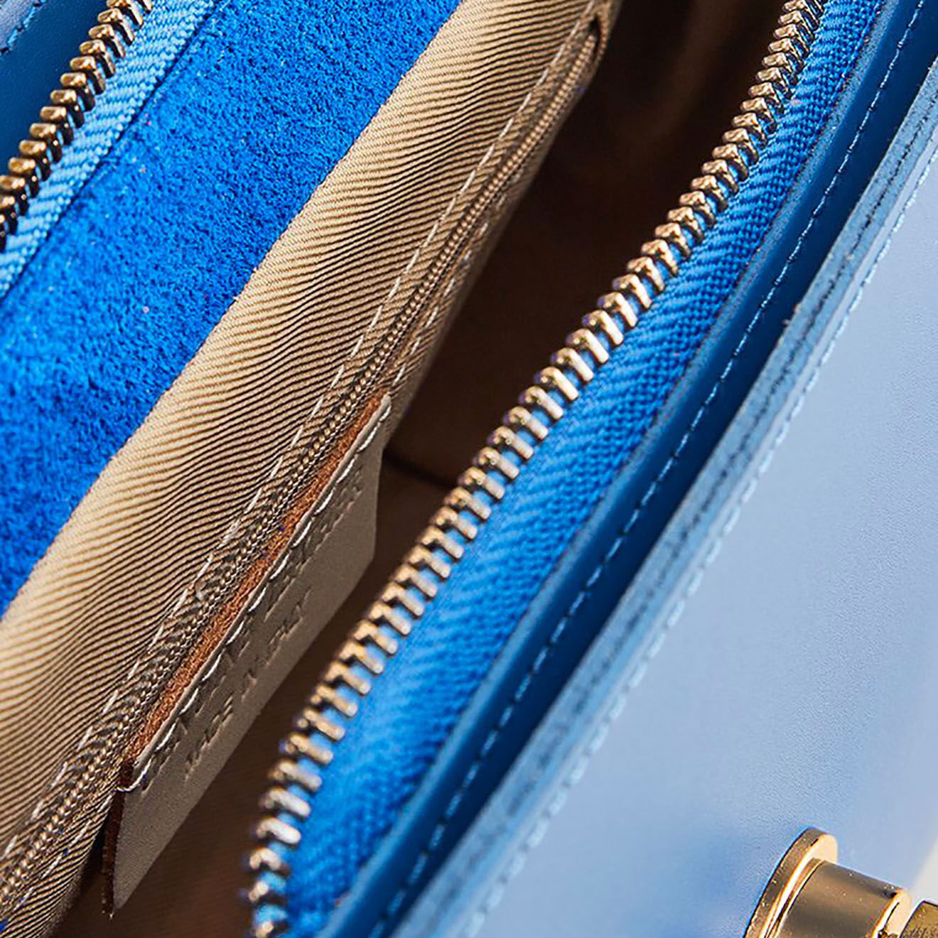 Christian Laurier Sac à main en Cuir Swang bleu    - 28x20x11 cm