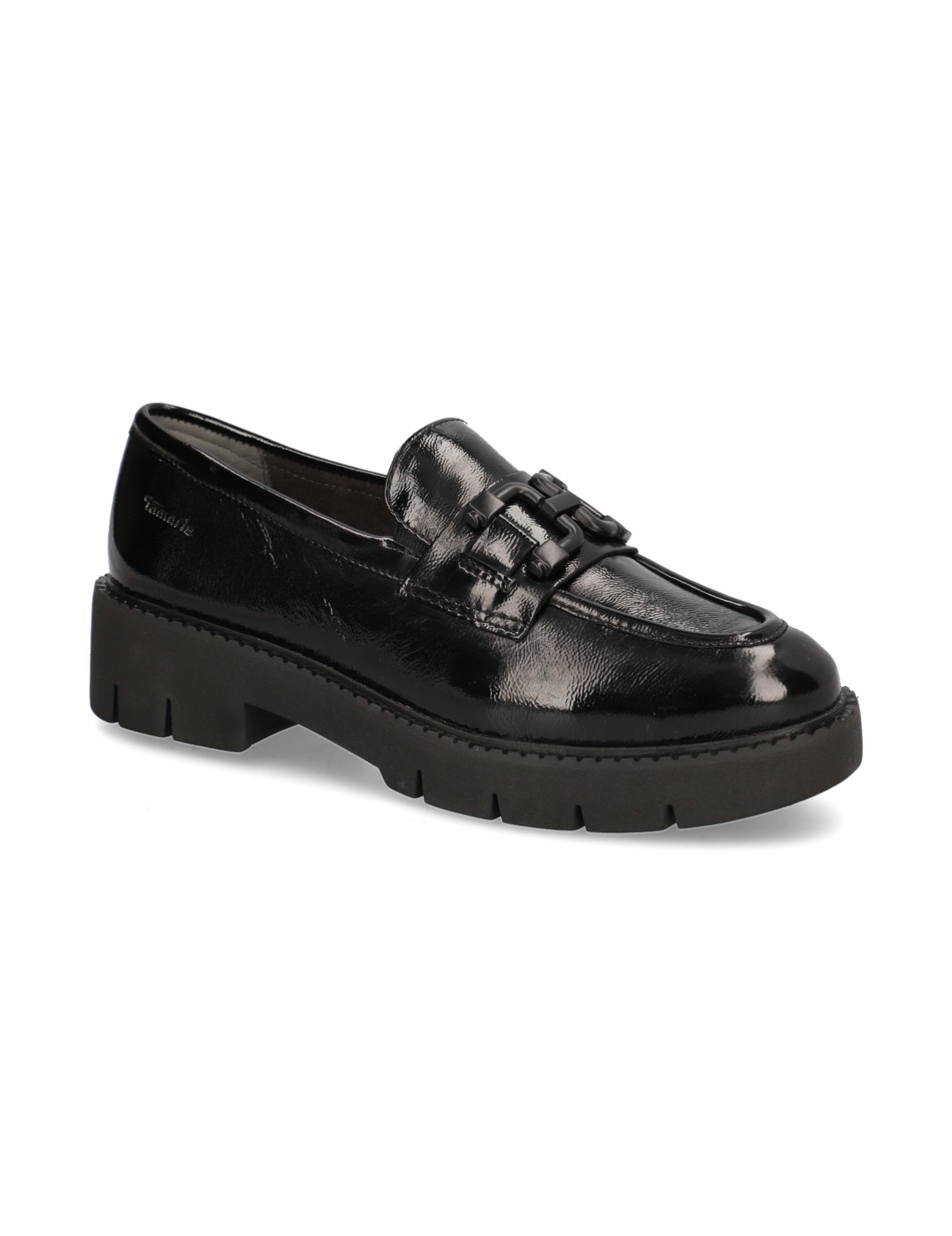 Lackleder Slipper