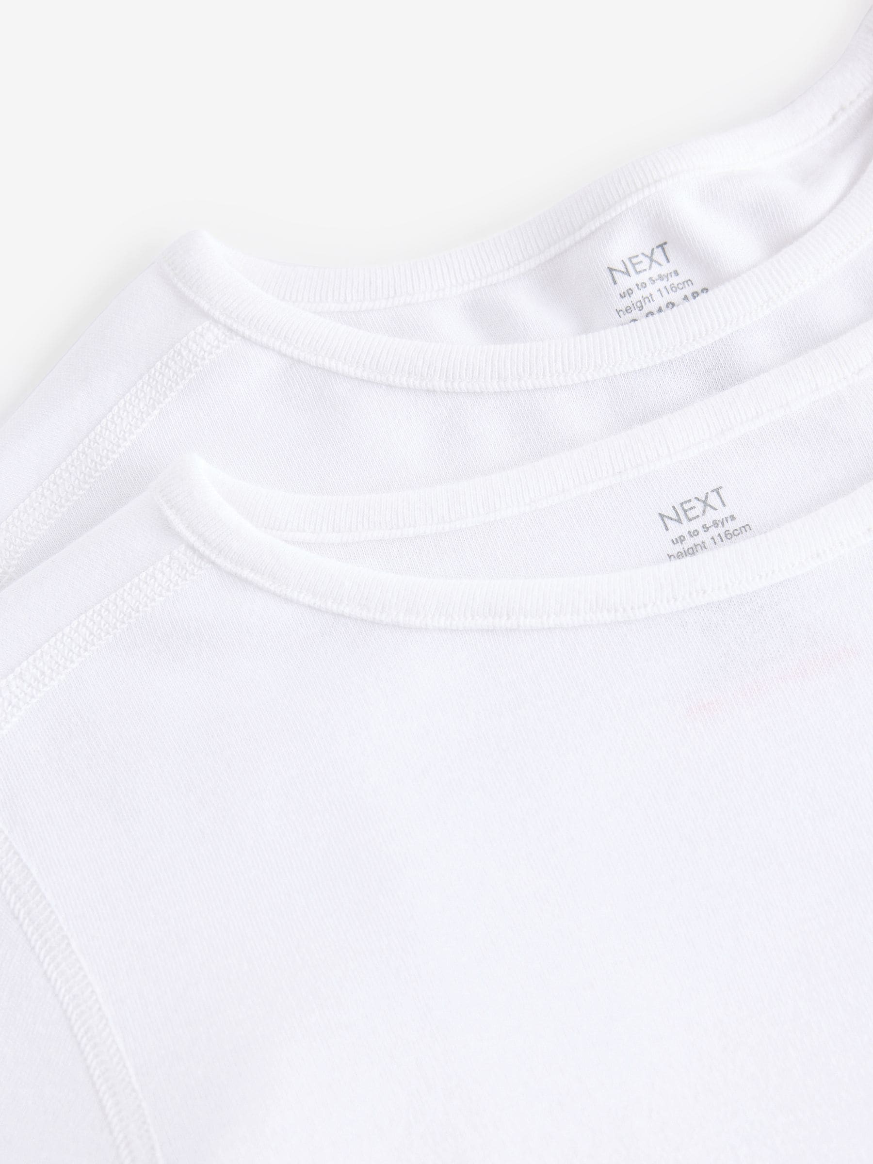 Wit - Kind To Skin T-shirts 2 stuks (12mnd-12jr)