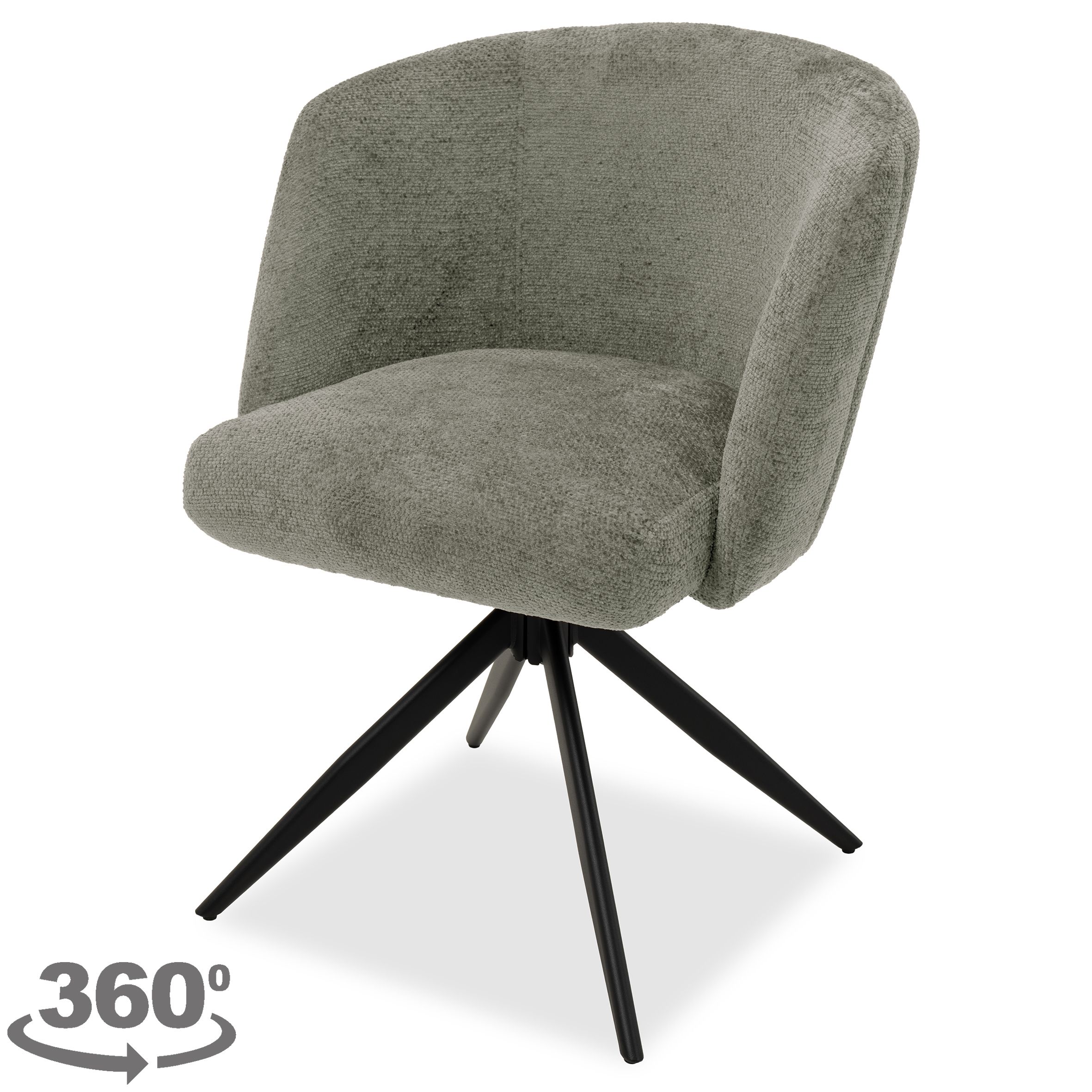 Eetkamerstoel Taupe Cuvio B62 x D61 x H80 cm