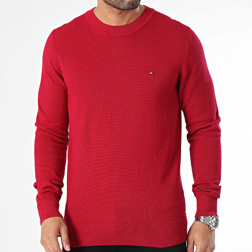 Pull Col Rond Chain Ridge 3511 Bordeaux