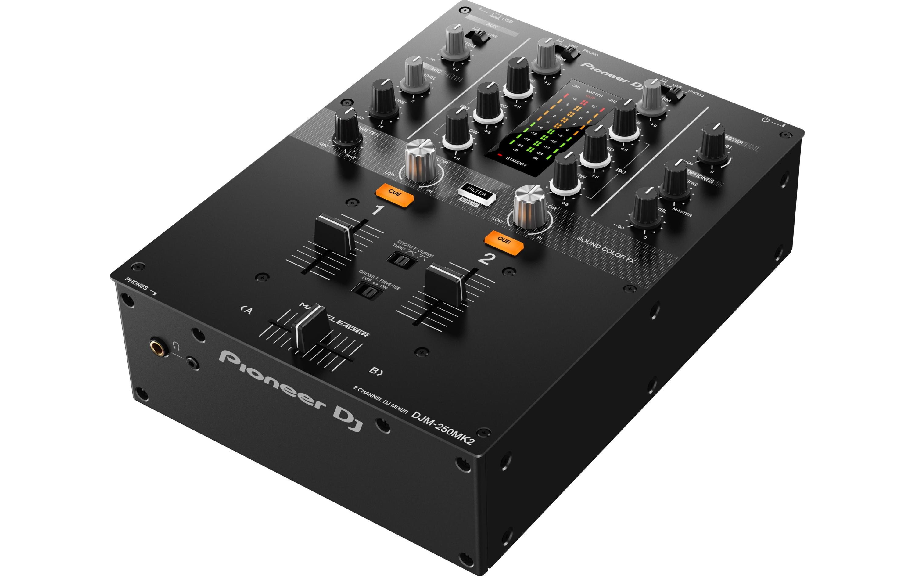 DJ-Mixer DJM-250MK2<br>DJ-Mixer mit übersichtlichen Bedienelementen