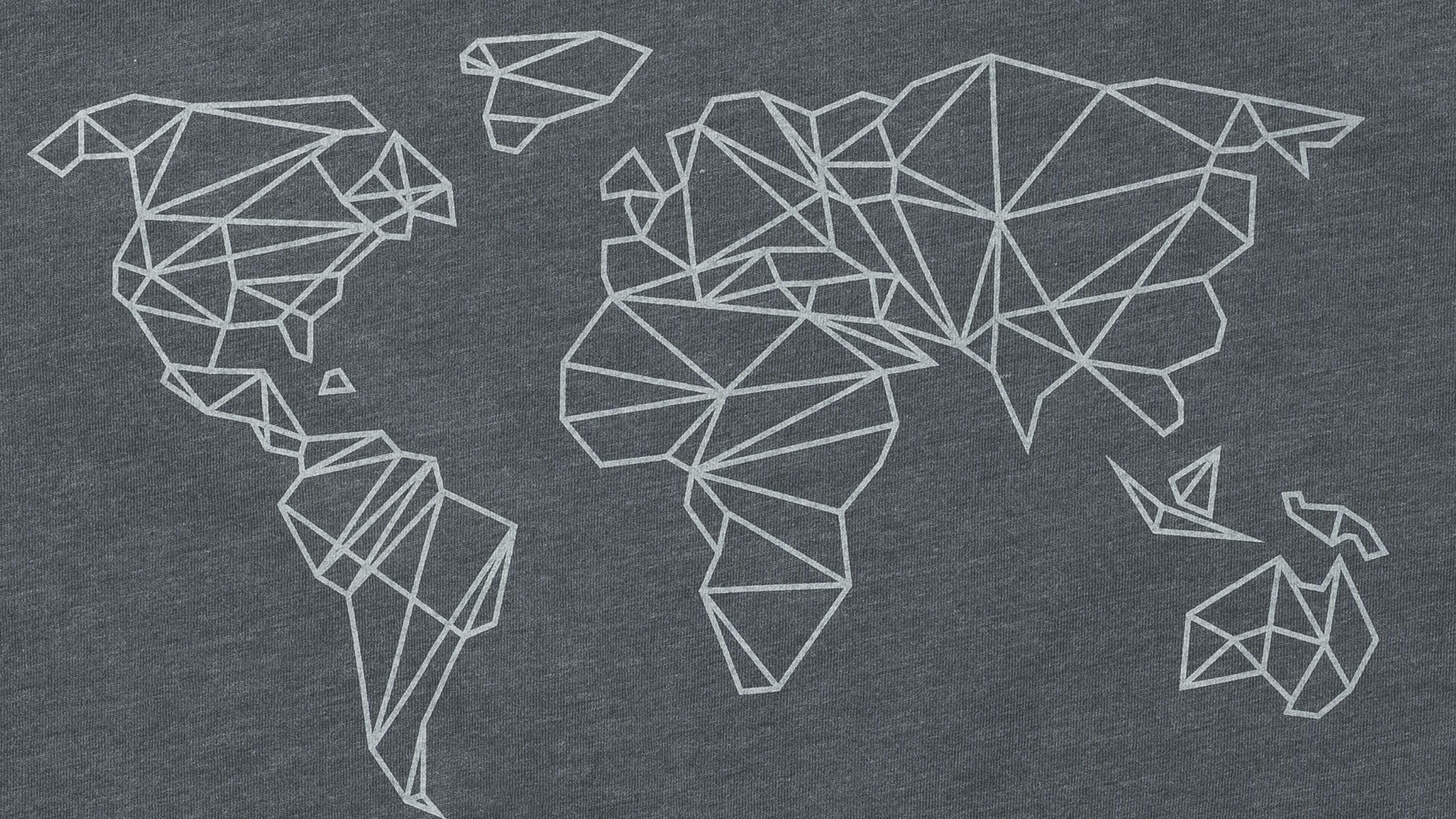 „Global“ T-Shirt mit Print (Grau)