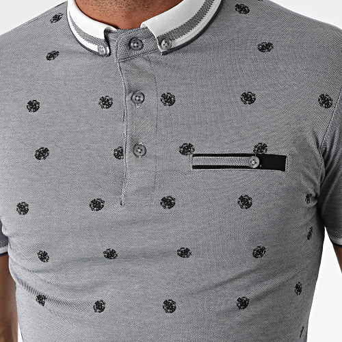 Polo Manches Courtes Twiggy Gris Anthracite Chiné