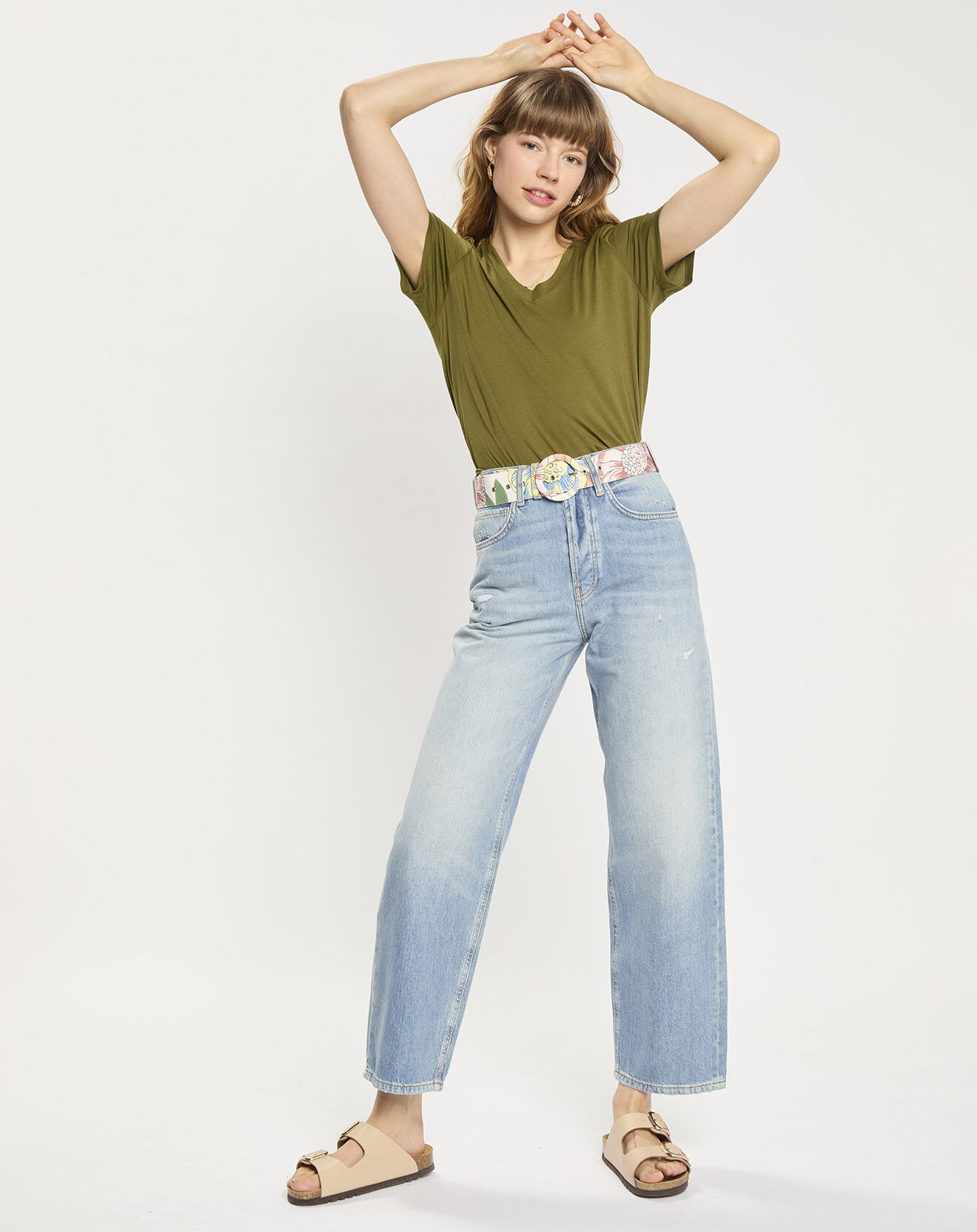 Scotch & Soda Jean ample bleu moyen