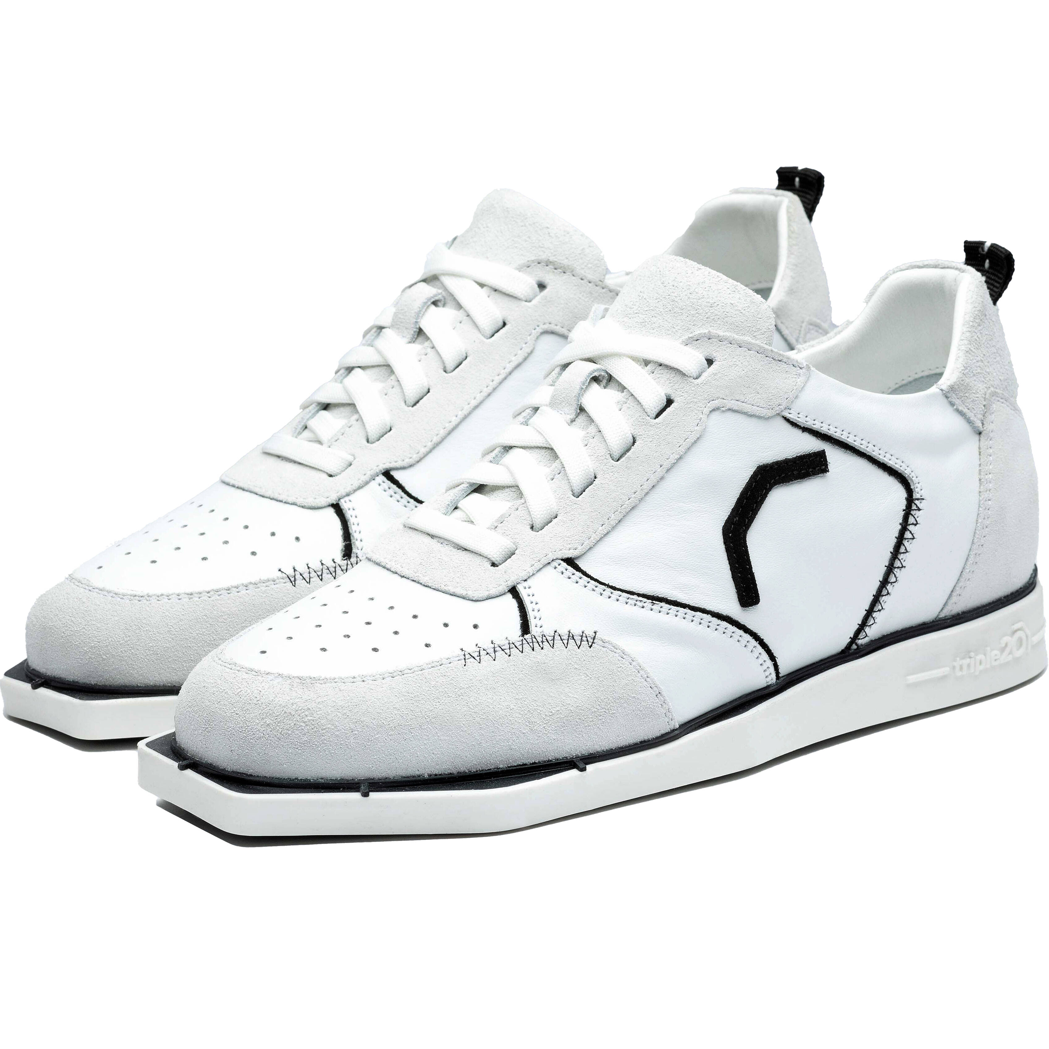 Triple20 Dartsshoes - Leder Weiß/Schwarz