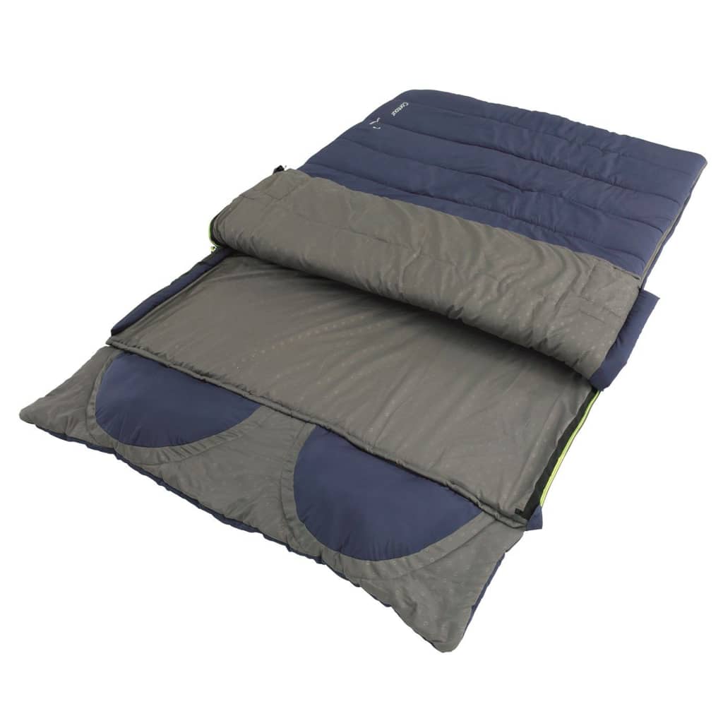 Saco de dormir Outwell Contour Lux para 2 pessoas, azul imperial