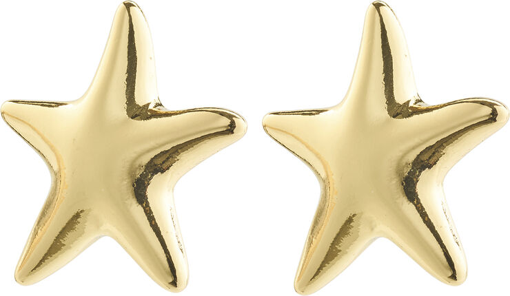 Pilgrim FORCE recycled øreringe guldbelagt Guld