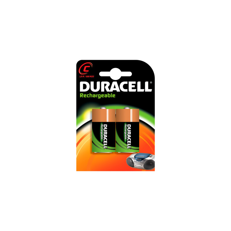 Duracell wiederaufladbare Batterien HR14, 2200mAh, 2 Stück