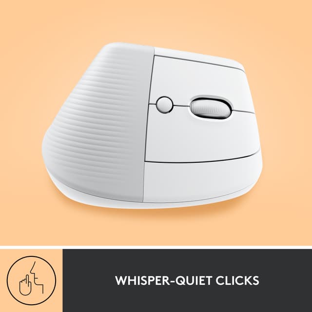 Logitech Lift Vertical trådløs mus (hvid)