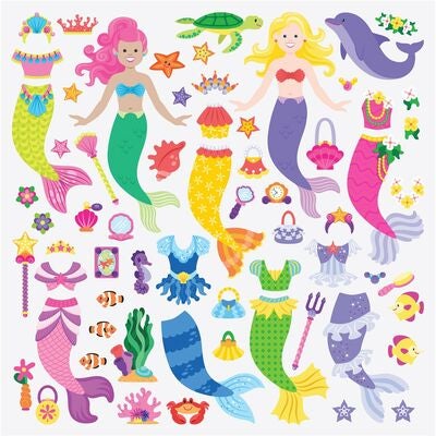 Melissa & Doug Klistremerkebok Havfruer 65 Stk