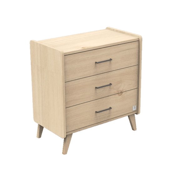 Arty commode 3 tiroirs   Chêne suave        de               Sauthon Baby's Sweet Home
