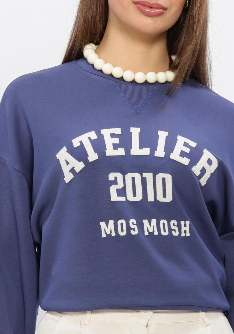 blauwe mos mosh sweater mmnima o-ls  sweatshirt