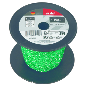 Suki metselkoord groen/wit 1,7MM X 100M