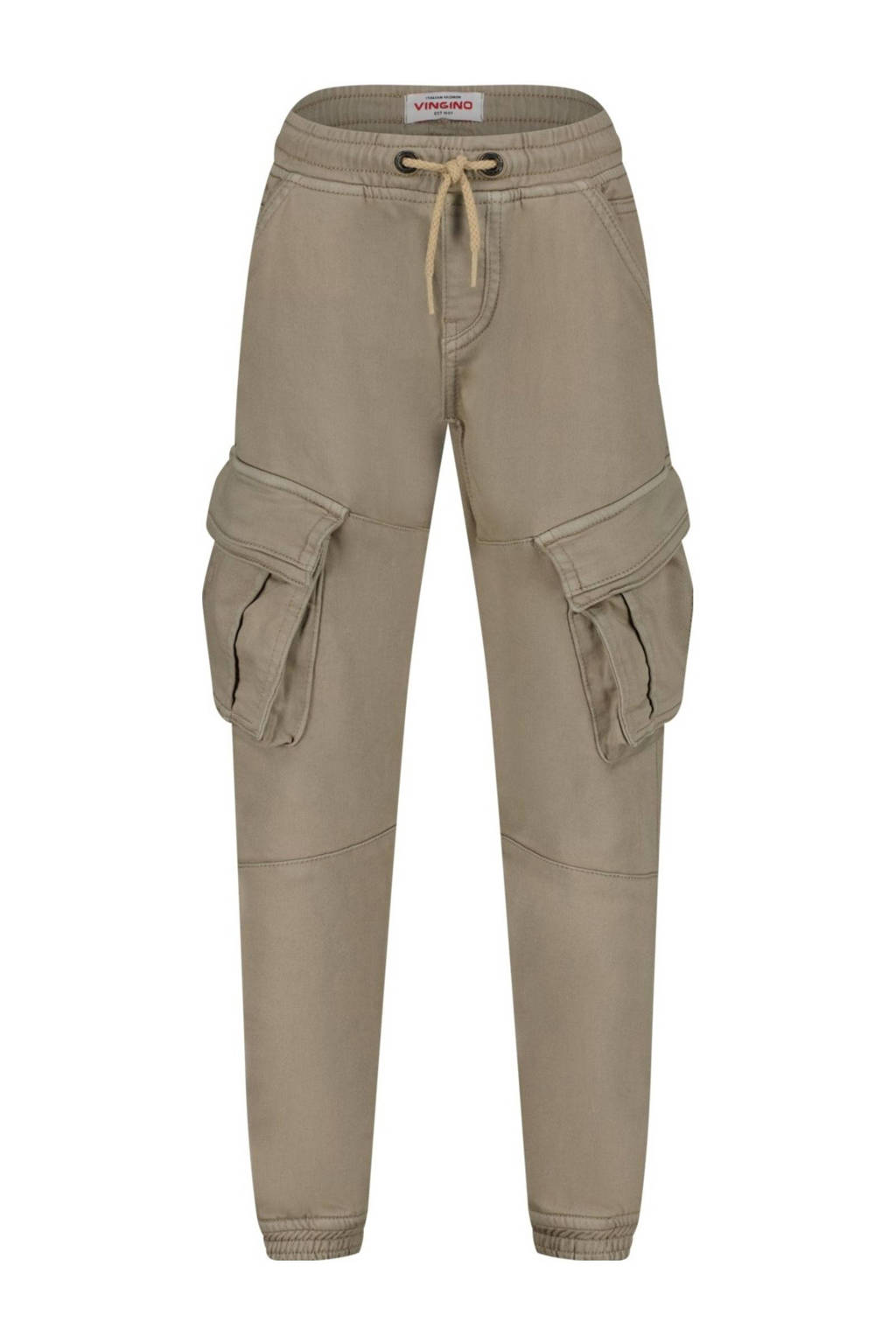 Vingino tapered fit cargobroek Carlos zand