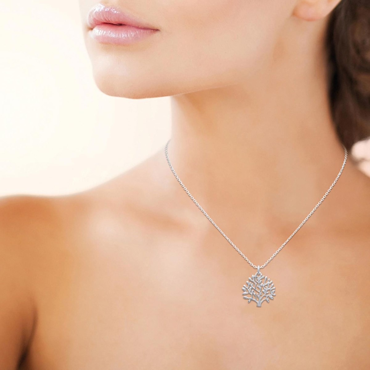 Collier arbre de vie Argent 925 Rhodié