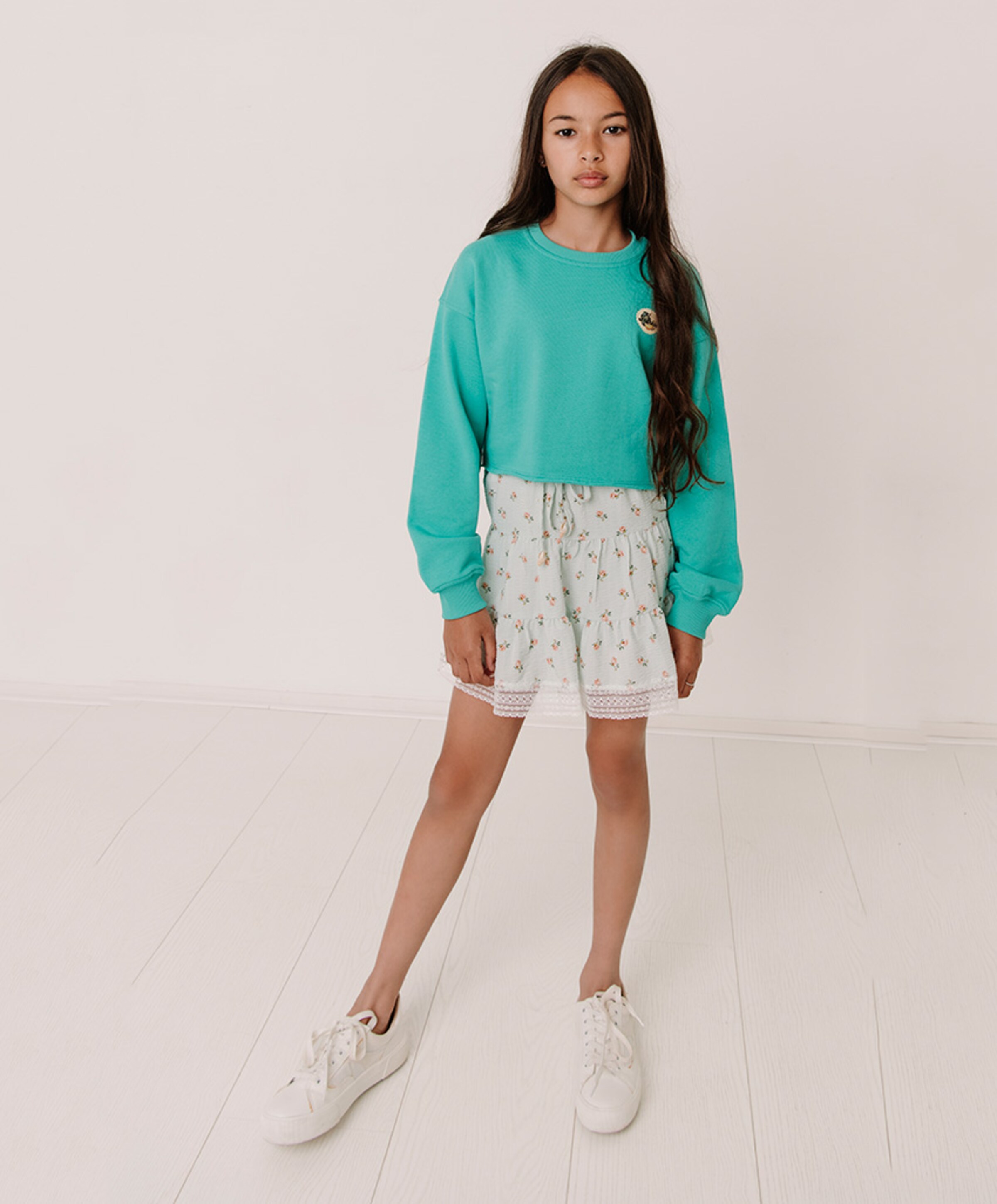 Frankie & Liberty Meisjes sweater groen