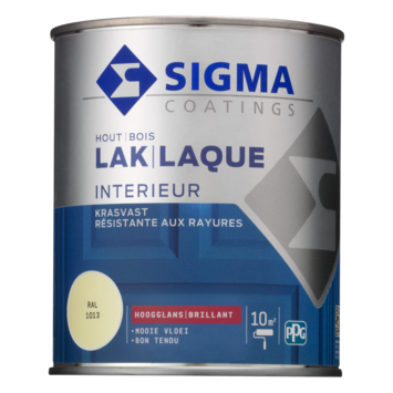 Sigma Interieur binnenlak hoogglans RAL 1013 parelwit 750 ml