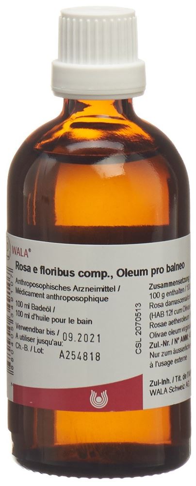 WALA Rosa e floribus comp. 10 %<br>100 ml, Öl, Oleum pro balneo