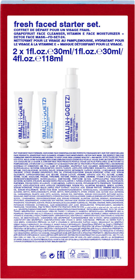 Malin Goetz fresh faced starter kit Julegaveæske